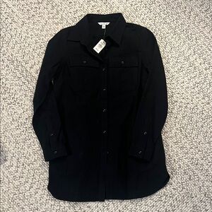 L.L. Bean Black Button Down Shirt